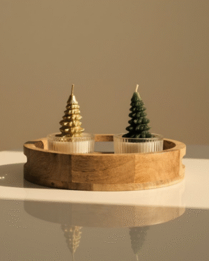 Portavela Natural | Cristal y Abeto